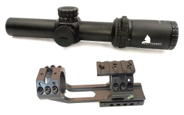 KotCzarny KC 1-6x24IR z extra montażem 45stopni WH5070D