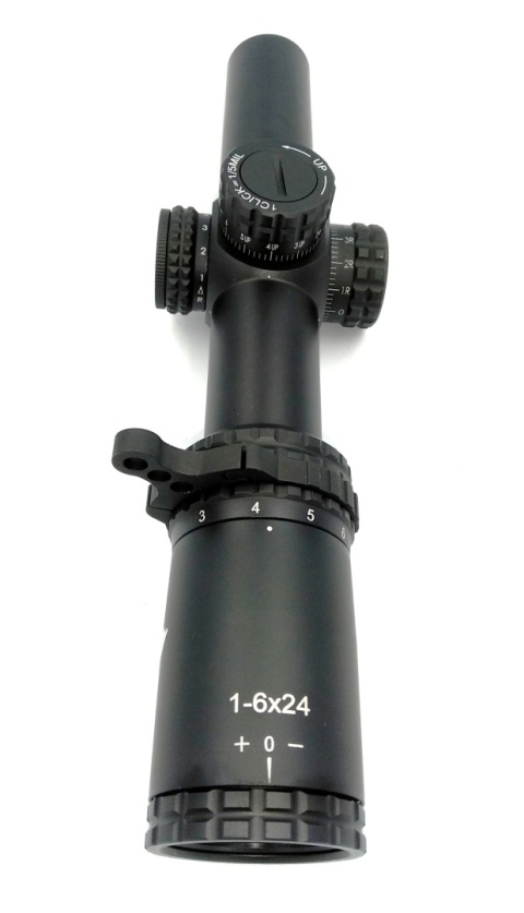 KotCzarny KC 1-6x24IR z montażem jednoczęściowym WH5070