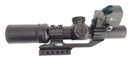 KotCzarny KC 1-6x24IR z montażem 45stopni i kolimatorem KC RD T1 mini