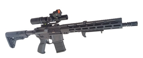 KotCzarny KC 1-6x24IR z montażem 45stopni i kolimatorem KC RD T1 mini