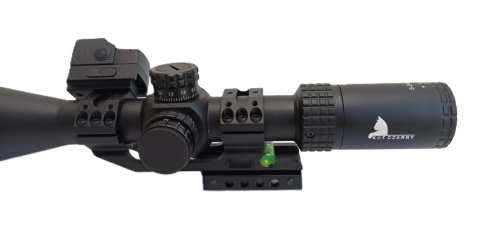 Luneta KotCzarny 6-24x50 FFP + montaż 45stopni + kolimator KC RD-K1 mini