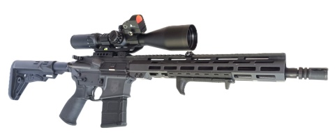 Luneta KotCzarny 6-24x50 FFP + montaż 45stopni + kolimator KC RD-K1 mini