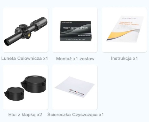 WestHunter HD Gen2 1-10x24 z montażem jednoczęściowym i kolimatorem